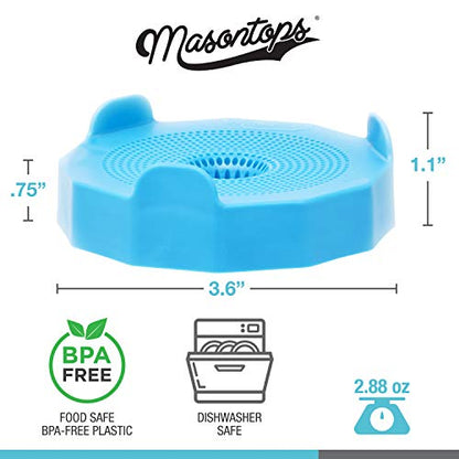 Masontops Bean Screen Plastic Mason Jar Sprouting Lids Mason Jar Sprouting Kit – For Growing Broccoli Seeds, Alfalfa, Mung Bean Sprouts – Wide Mouth Seed Sprouting Jar Lids Sprouting Kit Mason Jar - size: Bean Screens Kit (2 Screens)