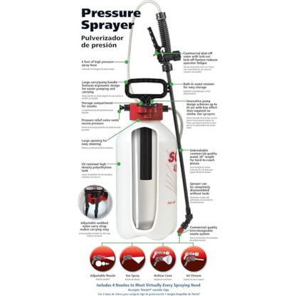 SOLO 430-2G 2-Gallon Handheld Sprayer with Viton® Seals in Key Locations