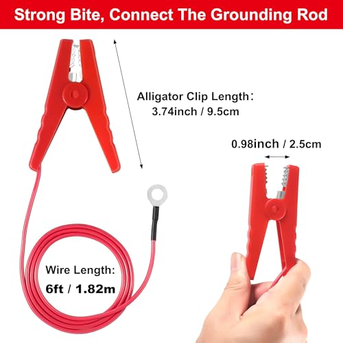 Electric Fence Wire Connect The Energizer and Electric Fence Charger Solar Fence Charger Solar Powered Electric Fence, Solar Electric Fence (6FT Wire) - style: 6FT Wire