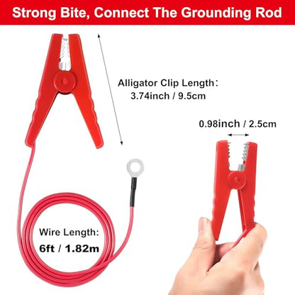 Electric Fence Wire Connect The Energizer and Electric Fence Charger Solar Fence Charger Solar Powered Electric Fence, Solar Electric Fence (6FT Wire) - style: 6FT Wire