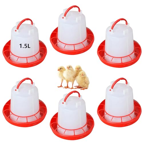 Spill Feed Set Poultry Trough Waterer for Small Scale Livestock Care Treat Feeding Tool Backyard Chicken Supplies Chicken Accessories Poultry Feeding - color: Style4