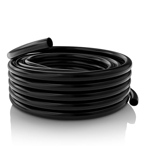 Alpine Corporation 1/4 Inch Inside Diameter and 100 Feet Long PVC Tubing for Ponds, Fountains and Waterfalls Circulations, Black - size: 1/4" I.D. x 3/8" O.D.