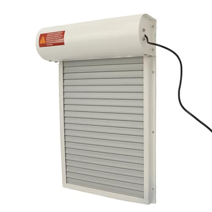 Automatic Chicken Coop Door, Solar Powered Chicken Door Opener with Timer LED Display for Duck Goose Poultry Safety (White) - color: White