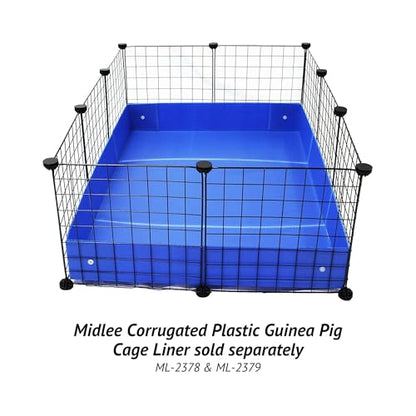 Midlee Guinea Pig Grid Cage Panels- Set of 12 - size: 12" x 12"