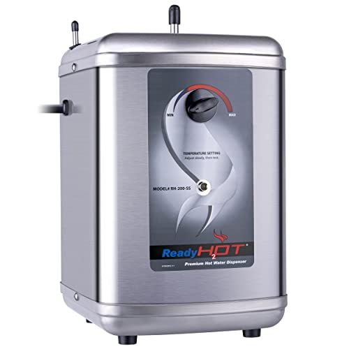 Ready Hot 40-RH-200-SS Instant Hot Water Dispenser System, 2.5 Quarts Manual Dial Tank Only, Stainless Steel - style: Manual Dial