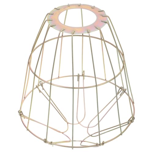 NUOBESTY Vintage Industrial Lamp Bulb Guard Wire Cage Protective Shade for E27 Bulbs Ceiling Light Pendant Lamp Cover 7.24X5.90X5.90In