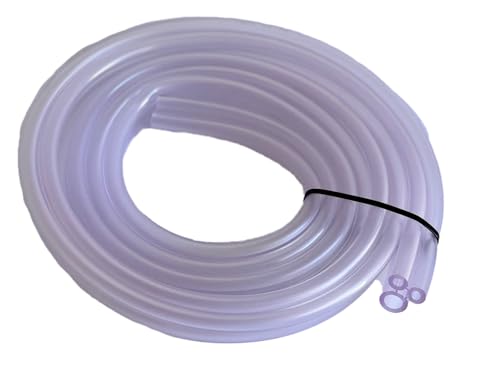 3-Way Milk and Twin Pulsator Hose 8 FT for Cow Milking Machines, No Hose Clips Needed