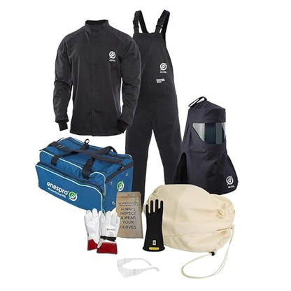 Premium Class 00 Insulated Electrical Gloves Kit, 500V AC / 750V DC, YellowWeaver Arborist Legacy Logging Belt & Suspenders - size: Gloves - Large Kit, Size 12