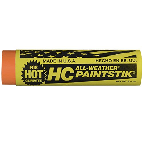 All-Weather 61224 Hot Climate Paintstik Livestock Marker, Orange - color: Orange