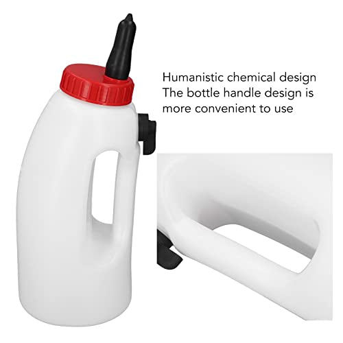 Calf Nursing Bottle, 4L Calf Milk Bottle New Born Cow Milk Feeder with Handle Farm Feeding Equipment