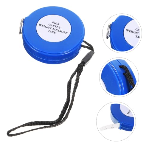 WOONEKY Multipurpose Animal Weight Tape Measure for Goats and Pigs Tearproof Retractable Measuring Tape for Chest and Waist Portable Veterinary Tool for Farm Cattle and Livestock