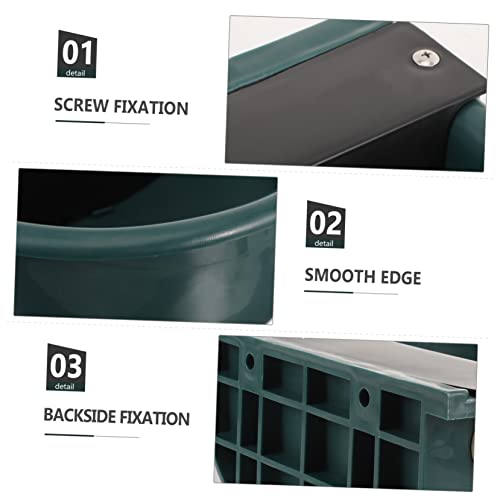 KESYOO Livestock Drinking Water Bowl Durable Automatic Waterer and Cattle Waterer with Deep Splash Design Stable Water Level for Farm Use - color: Dark Green