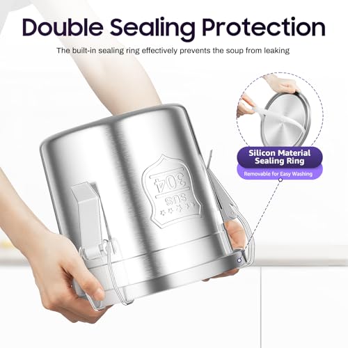 6L (1.59 gal) Stainless Steel Food Storage Container with Lid, Airtight Locking Bucket for Rice, Flour, Pet Food - Food Grade 304, Commercial & Home Kitchen, 202 oz Capacity (1.59 gal) - size: 1.59 gal