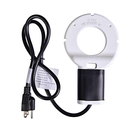 500W Chicken Waterer Heater, Aluminum Utility De-Icer for Farm & Livestock, Non-Conductive and Anti-Rust Heated Chicken Waterer, Bird Bath Heater Livestock Water Heater for Multiple Using - size: 500-Watt