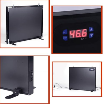 200W Double Sided Chicken Coop Heater, Electric Brooder Heating Plate, with Digital Display, Adjustable Temperature, for Chicks, Cat, Dog, Rabbit