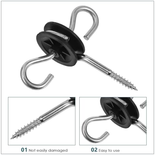 BESPORTBLE 4pcs Electric Fence Screw-in Gate Handle Insulator Conductive Spring for Cattle Fencing Weatherproof Easy Install