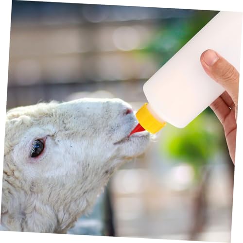 2sets Goat Calf Feeding Bottles Pet Bottle for Dairy Farm Calf Milk Feeding Nipples Capacity Portable Easy Cleaning - size: 23.50X6.00X6.00CM