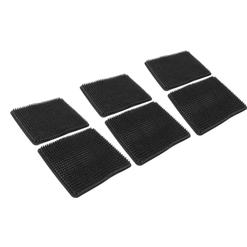 Aramox 6 Pack Washable Chicken Nesting Pads, Breathable Reusable Nesting Box Liners for Laying Hens, with PE Material for Chicken Coop Poultry Boxes (Black) - color: Black