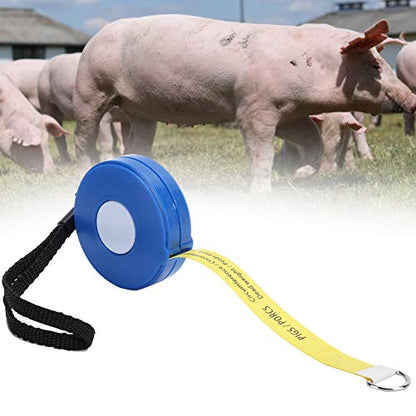 2.5m Body Weight Tape Measure, Portable Retractable Measuring Tape, Pigs Cattles Weight Measuring Tape Farm Equipment for Animal Livestock Pig Cattle