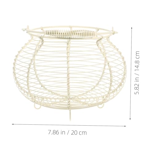 Fruit Holder Baskets Metal Wire Basket Storage Countertop Egg for Fresh Eggs