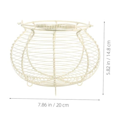 Fruit Holder Baskets Metal Wire Basket Storage Countertop Egg for Fresh Eggs