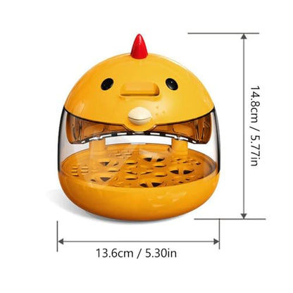 Egg Incubator, Rutin Chicken Egg Incubator for Hatching Eggs, Small Clear Egg Hatching Incubator, Automatic Smart Control Hatcher Machine for Variety Size of Eggs