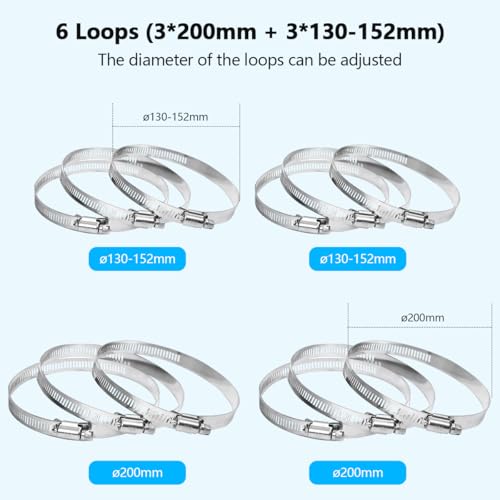 Universal Security Camera Mount Wall Mounting Brackets,Vertical Pole Mount Adapter Bracket for CCTV Camera Pole Clamp Solar Panel Clamps Outdoor Video Surveillance - size: Pole Strap Mount Bracket 4