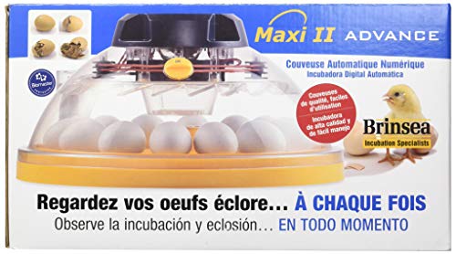 Brinsea Products USAC26C Maxi II Advance Automatic 14 Egg Incubator, One Size, Yellow/Black