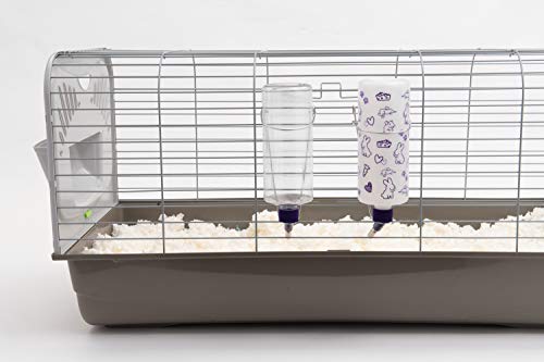 Lixit 32oz Weather Resistant Water Bottles with Heavy Duty Mount for Rabbits and Ferrets (Rabbits) - color: Frosted, size: 32 ounces
