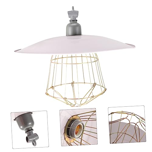 DOITOOL Insulation Lampshade Heat Lamp Reptile Dome Lamp Reptisoil Livestock Breeding Lamp Pet Grille