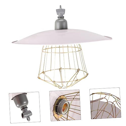DOITOOL Insulation Lampshade Heat Lamp Reptile Dome Lamp Reptisoil Livestock Breeding Lamp Pet Grille