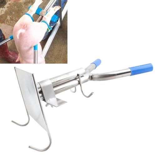 Piglet Castration Rack Stainless Steel Wall Mounted Pig Castration Tool Stable Fixing Holder for Livestock Farm Piglets
