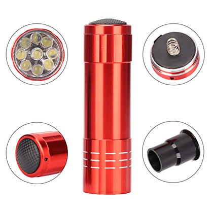 LED Egg Candler Tester High Brightness Cool Light for Poultry Birds (Red) - color: Red