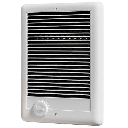 CSC202TW Electric Wall Heater Complete Unit with Thermostat, 2000 Watt 6825BUT, 240 Volt, Part 67507, White