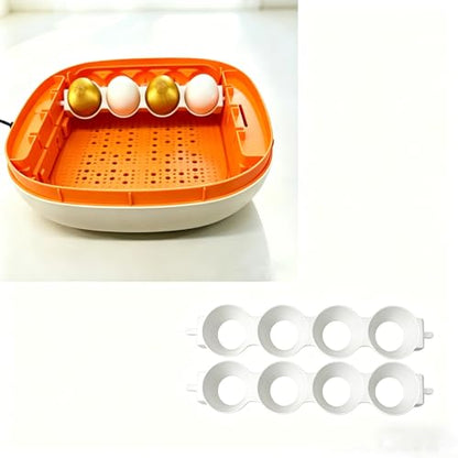 Chickcozy Incubator Duck Egg Tray — Holds 4 Duck Eggs | Replacement Inner Basket for Automatic Egg Turner (2 White Egg Baskets) - color: 2 White Egg Baskets