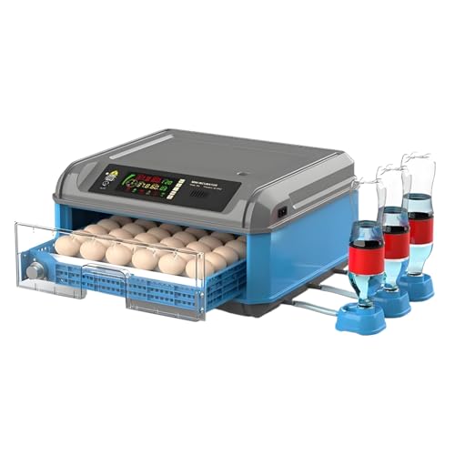 Egg Incubator with Automatic Turning and Humidity Control, Digital Display for Hatching Chicken, Duck, and Quail Eggs - Adjustable 300 Egg Capacity - size: 36