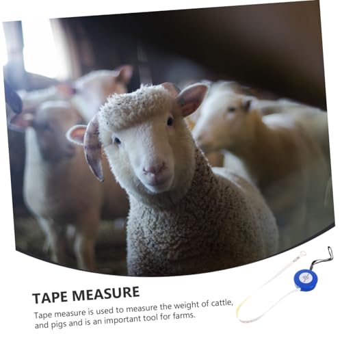 Animal Weight Tape Measure 2.5m for Cattle Pig Horse Girth Body Measuring Tape Multipurpose Livestock Measurement Tool for Farm and Animal Husbandry Style