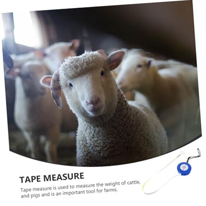 Animal Weight Tape Measure 2.5m for Cattle Pig Horse Girth Body Measuring Tape Multipurpose Livestock Measurement Tool for Farm and Animal Husbandry Style
