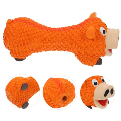 Puppy Chewing Toy Interactive Pig-Shaped Teething Plaything for Dogs and Pet Biting Toy for Breeds Promotes Health and Reduces Furniture Damage