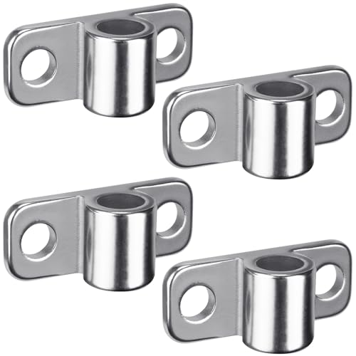 Insaga Wall Mount Fence Gate Hinge Heavy Duty Farm Gate Hinges, Cast 304 Stainless Steel with Non-Welded Design to Fits 5/8" Chain Link Cattle Barn Garden Metal Gates, 4Pack - color: Fence hinge-4pcs