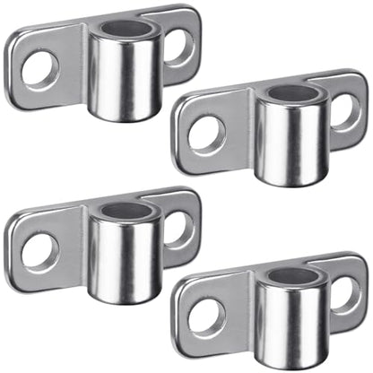 Insaga Wall Mount Fence Gate Hinge Heavy Duty Farm Gate Hinges, Cast 304 Stainless Steel with Non-Welded Design to Fits 5/8" Chain Link Cattle Barn Garden Metal Gates, 4Pack - color: Fence hinge-4pcs