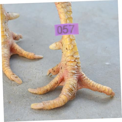 UPKOCH 120pcs Numbered Chicken Leg Bands Poultry Identification Rings for Efficient Tracking of Chickens Ducks Geese Boost Farm Management Productivity