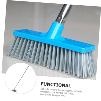 Long Handle Stiff Bristle Floor Scrub Brush Multi-Purpose Kitchen Garage Deck Brush