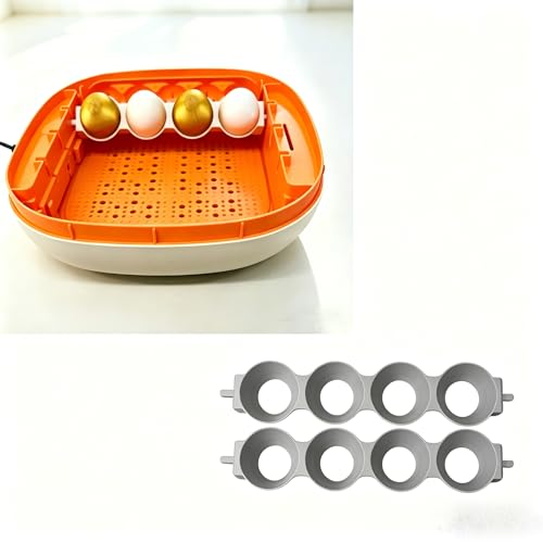 Chickcozy Incubator Duck Egg Tray — Holds 4 Duck Eggs | Replacement Inner Basket for Automatic Egg Turner (2 Red Egg Baskets) - color: 2 Red Egg Baskets