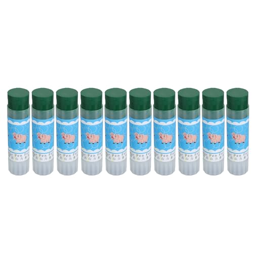 10pcs Livestock Marker Crayon, Safe Pig Marking Crayon with Lipstick Style Rotation for Pigs Sheep Animals, Long Lasting ABS Material (Green)