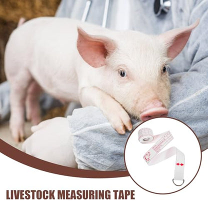 Mipcase Livestock Weight Tape for Horse Cattle Goat Portable Animal Measurer Easy to Use Accurate