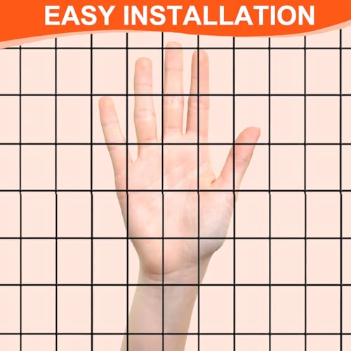 Wire Mesh Roll for Poultry Cages 36IN x50FT- Heavy Duty Fencing Net for Farm Garden Animal Plant Protection, Chicken Wire Fence, Easy to Install Fencing for Rabbits, Birds, Vegetables (Black) - color: Black