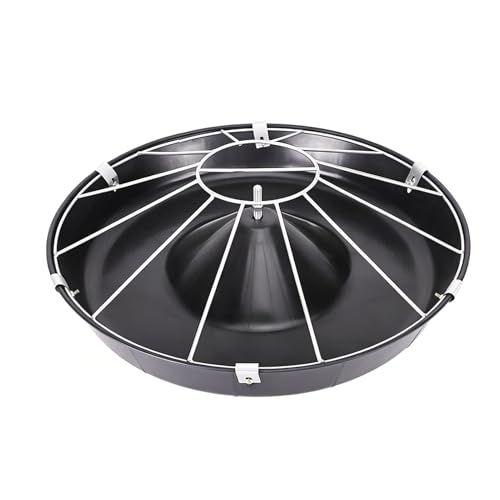 8 12 14 16 Holes Piglet Feeder Trough with Screws, Plastic Round Livestock Water Trough, Anti-Waste Pasture Feeding Equipment for Poultry(Single Rack,63cm/24.8"(12 Slots)) - color: Single Rack, size: 63cm/24.8"(12 Slots)