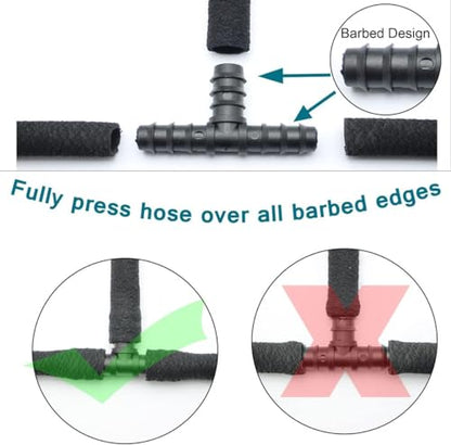 Soaker Hose 1/2" 75ft Rubber Garden Soaker Hoses, Water Seeper Round Drip Hose, Heavy Duty Drip Irrigation Hose For Vegetable, Lawn, Plants and Trees Watering - size: 1/2inch 75ft