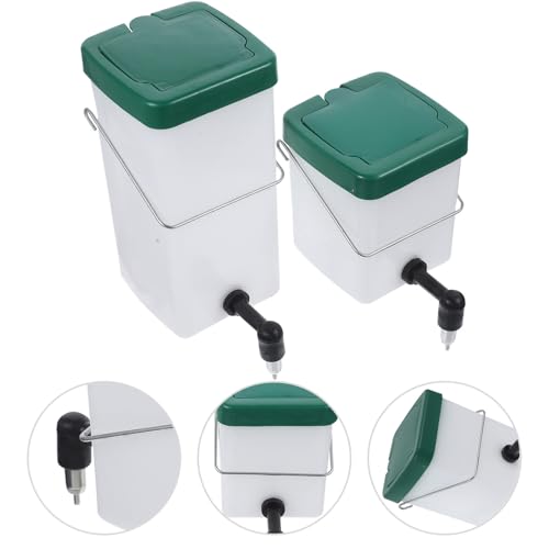 2Pcs Rabbit Water Dispenser Automatic Hanging Bunny Waterer with Hook Design Safe and Easy to Install Drinking Equipment for Rabbits and Guinea Pigs Cage